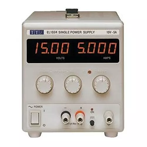 AIM-TTI INSTRUMENTS Power Supply, 1Ch, 15V, 5A, Adjustable, EL155R
