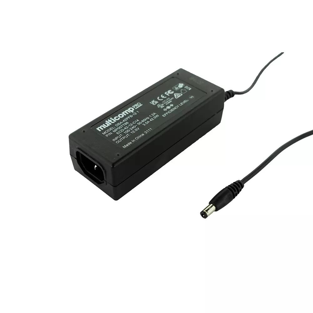 MULTICOMP PRO AC/DC Power Supply 1 Output 12 VDC 42 W, MP007788