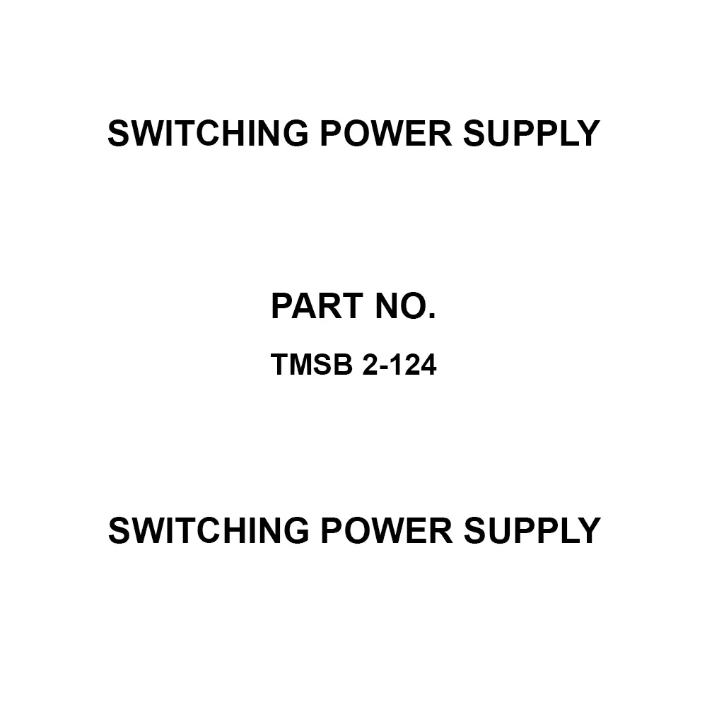 TRACO POWER Switching Power Supply 24 V DC Voltage 2 W Rated Power, TMSB 2-124