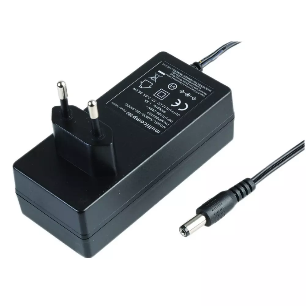 MULTICOMP PRO AC/DC Power Supply 1 Output 12 VDC 36 W, MP004767