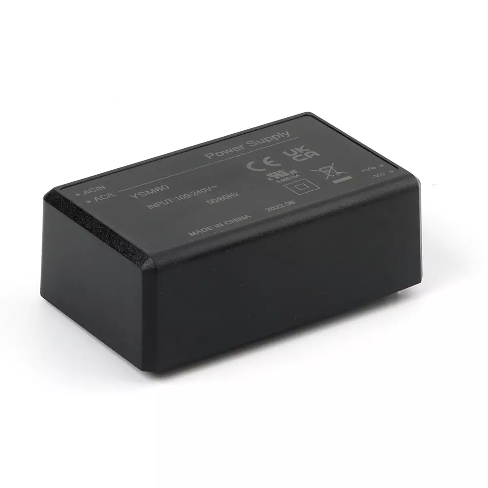 MULTICOMP PRO AC / Mount Power Supply 12 VDC Output 5 Amp Output Current 60 W Power, MP60-12005000