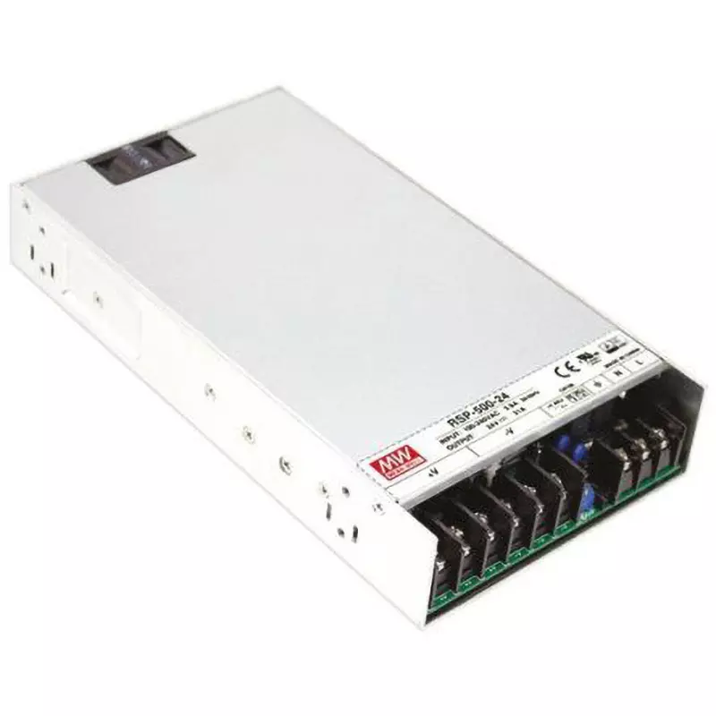 Mean Well Switching Power Supply 120 to 370 V DC, 85 to 264 V AC Input Voltage, RSP-500-15RS
