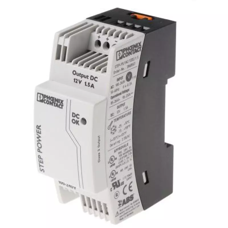 PHOENIX Switching Power Supply 18 W Rated Power 12 V DC, 2868567