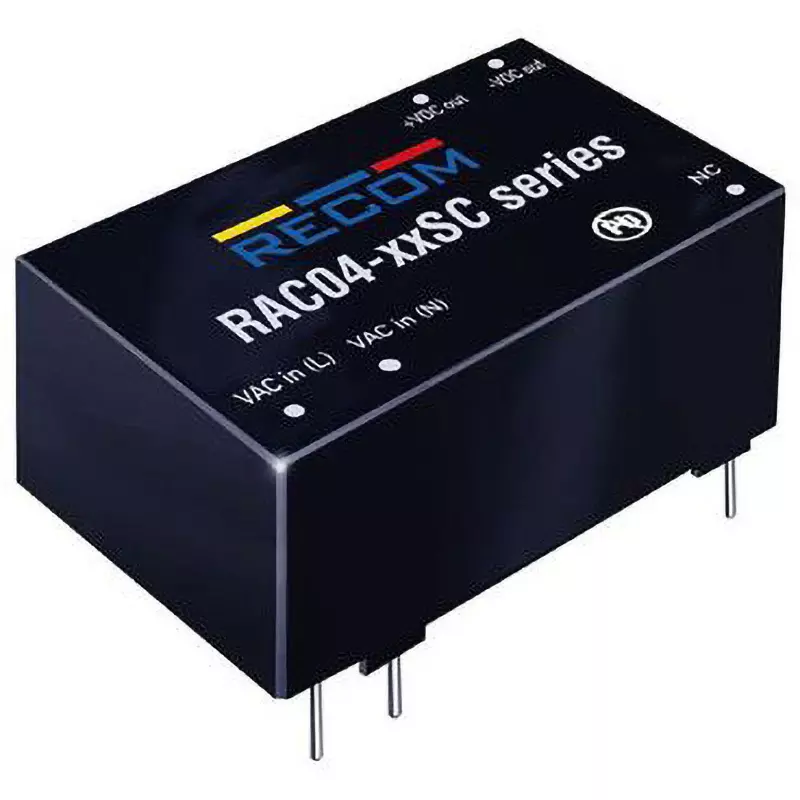 RECOM Switching Power Supply 4 W Rated Power ±166 mA Output Current, RAC04-12DC/277-E