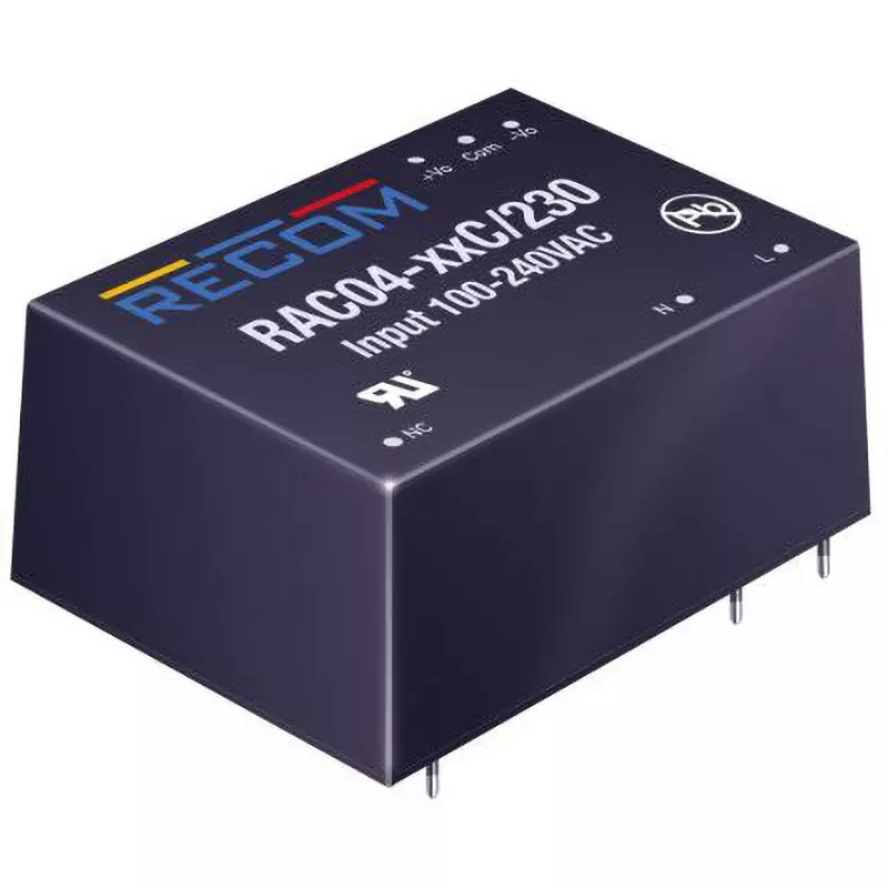 RECOM Switching Power Supply 4 W Rated Power 333 mA Output Current, RAC04-12SC/230