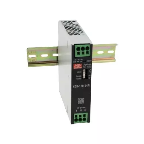 Mean Well AC-DC Power Supply 1 Output 10 Amp Current 12 V, XDR-120-12PI