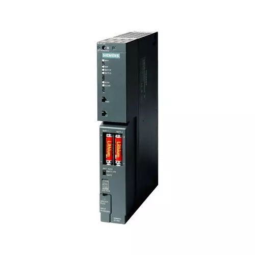 Siemens S7 400 Series Power Supply PS 407 with 120/230 V DC, 120/230 V AC Supply, 5, 24 V DC Output Voltage and 1 - 10 A Current, 6ES74070KR020AA0