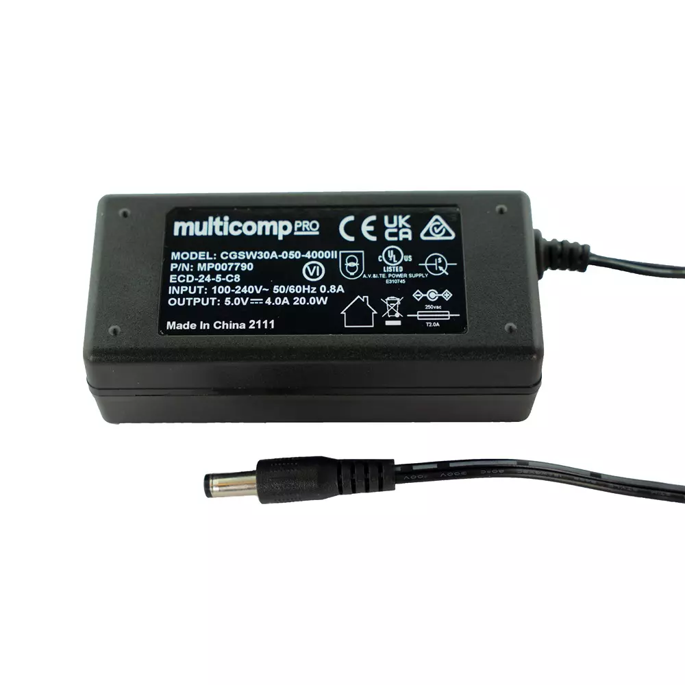 MULTICOMP PRO AC/DC Power Supply 1 Output 9 VDC 24 W, MP010269
