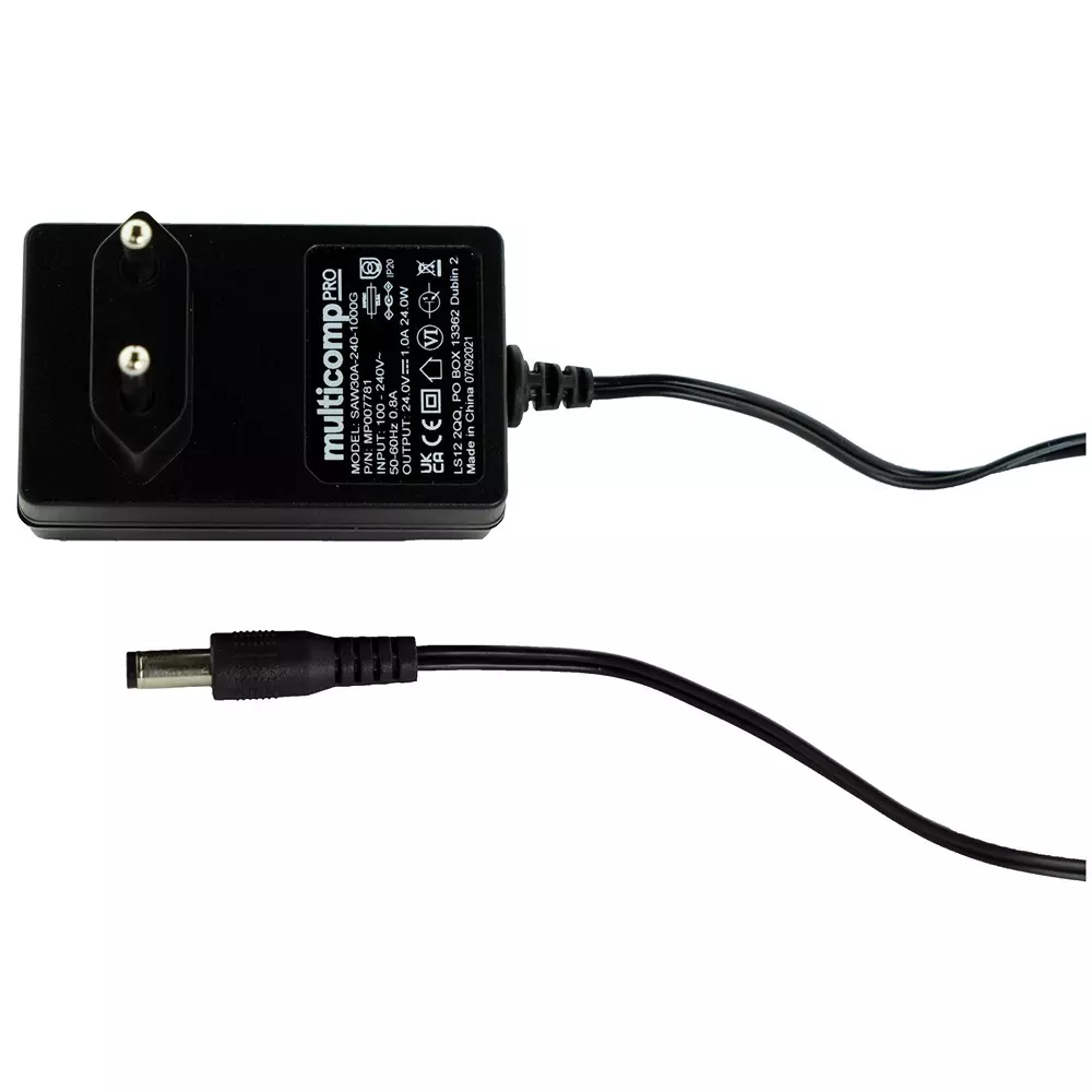 MULTICOMP PRO AC/DC Power Supply 1 Output 24 VDC 24 W, MP007781