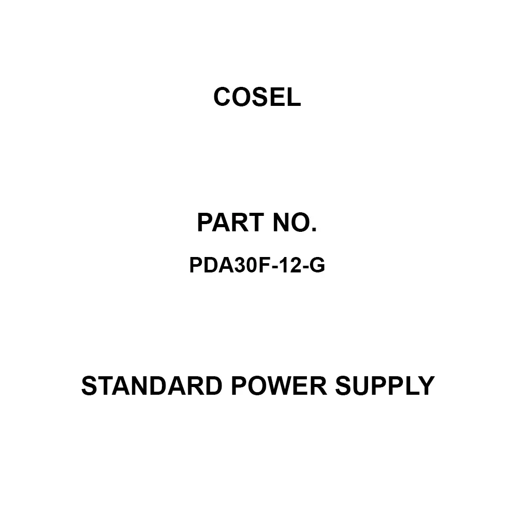 Cosel Standard Power Supply 30 W Rated Power Output, PDA30F-12-G