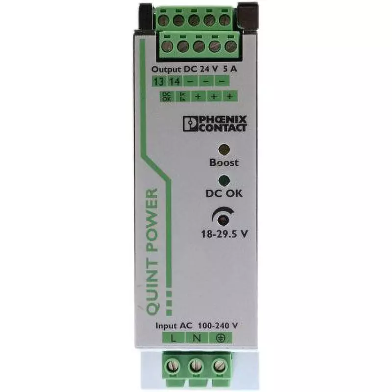 PHOENIX Switching Power Supply 120 W Rated Power 24 V DC, 2866750