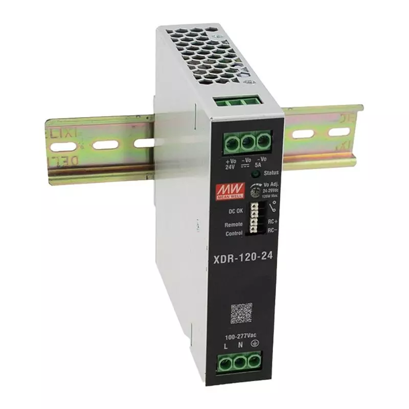 Mean Well AC-DC Power Supply 1 Output 10 Amp Current 12 V, XDR-120-12