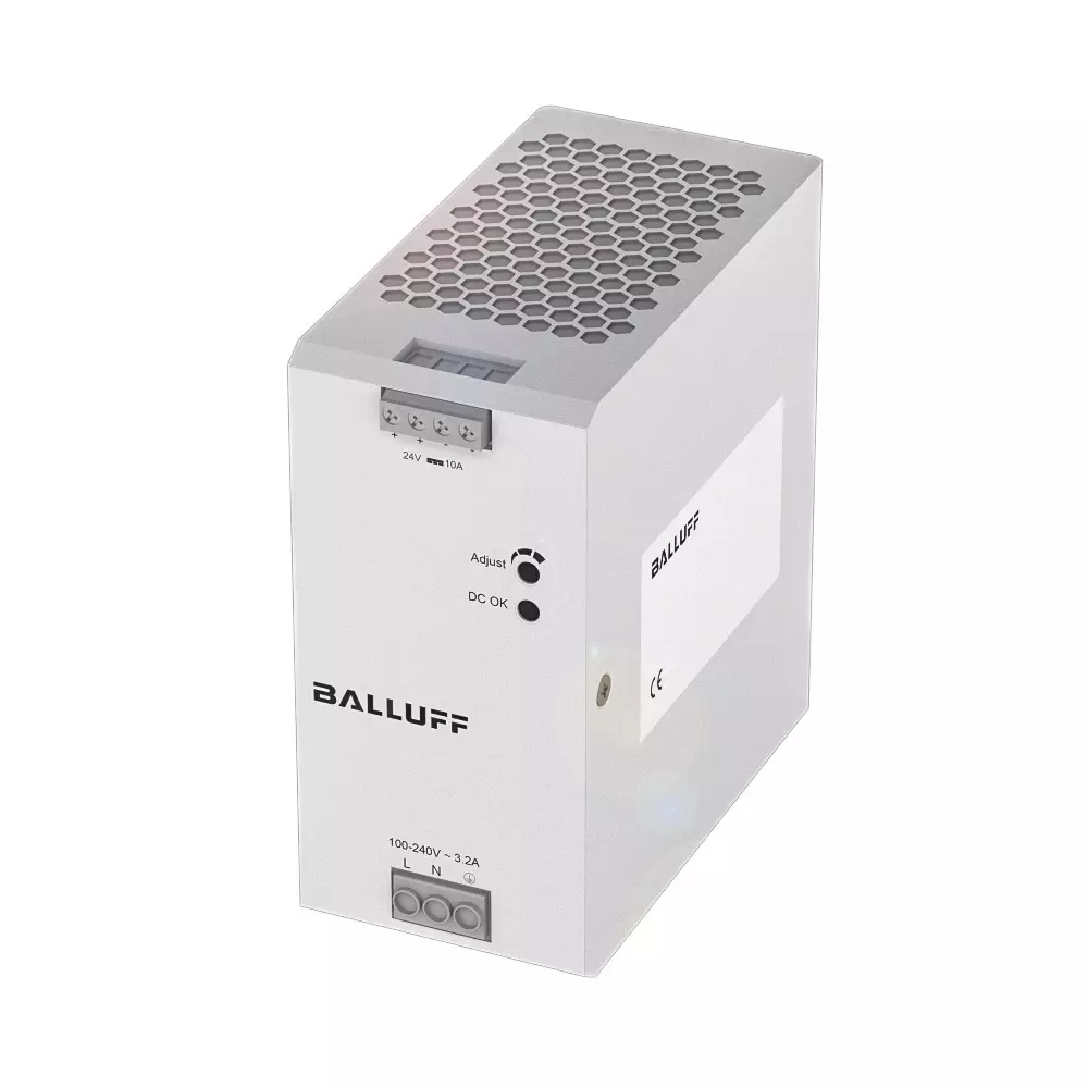 BALLUFF Power Supply DIN Rail Mount for Control Cabinet Metal 10 A 240 W, BAE0113