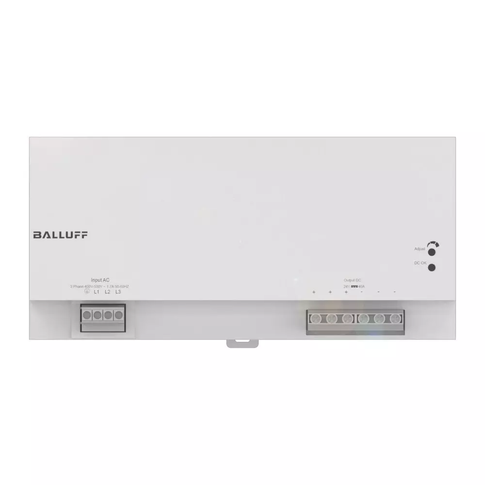 BALLUFF Power Supply DIN Rail Mount for Control Cabinet Metal 40 A 960 W, BAE0118