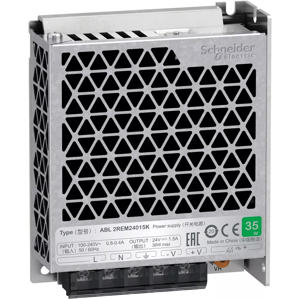 Pro-face Switching Power Supply Single phase 100 to 240ac Input Voltage Tolerance 36 W Output Capacity ABL2REM24015K