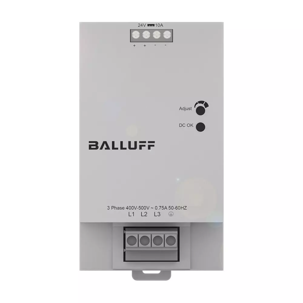 BALLUFF Power Supply DIN Rail Mount for Control Cabinet Metal 10 A 240 W, BAE0116