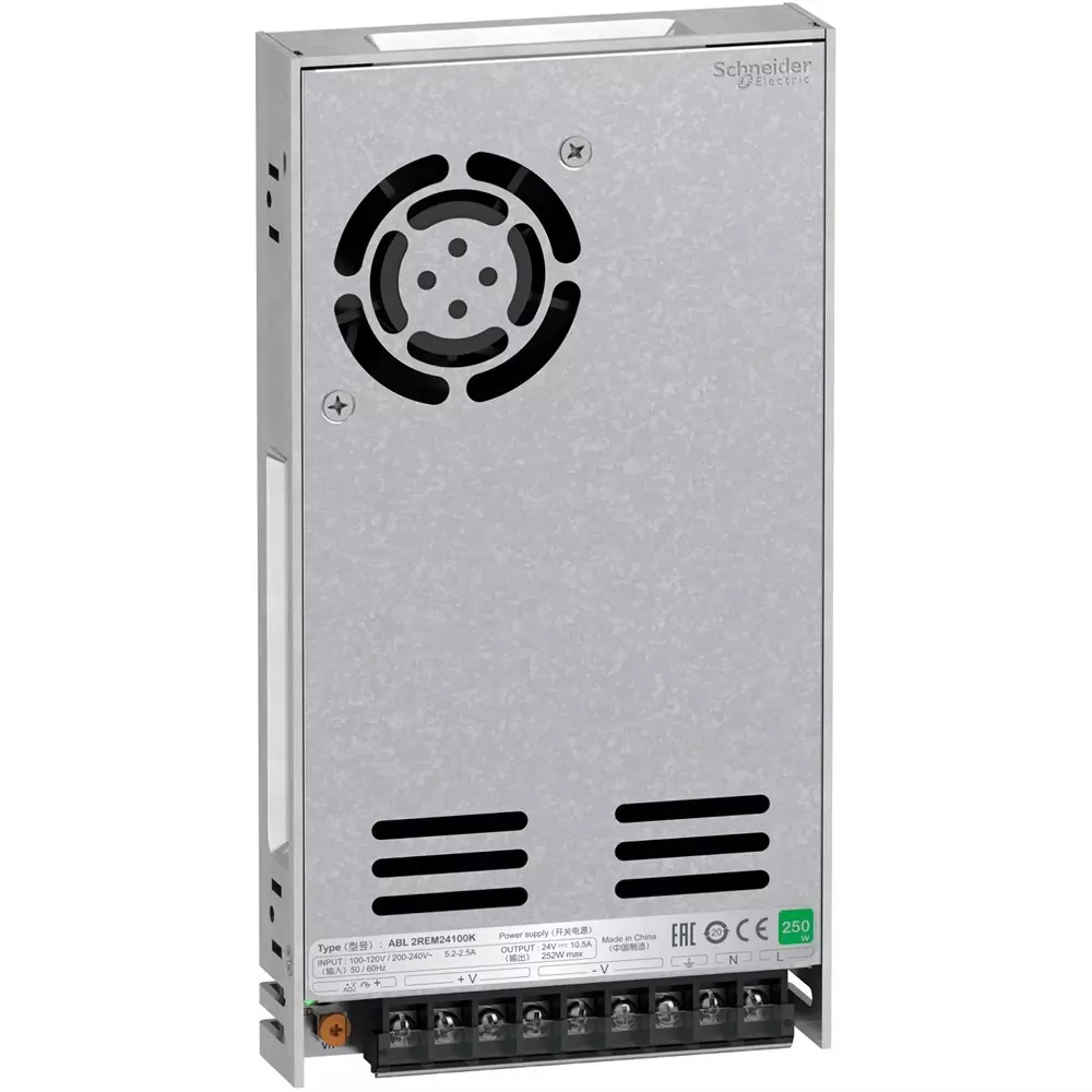 Pro-face Switching Power Supply Single phase 100 to 240ac Input Voltage Tolerance 252 W Output Capacity ABL2REM24100K