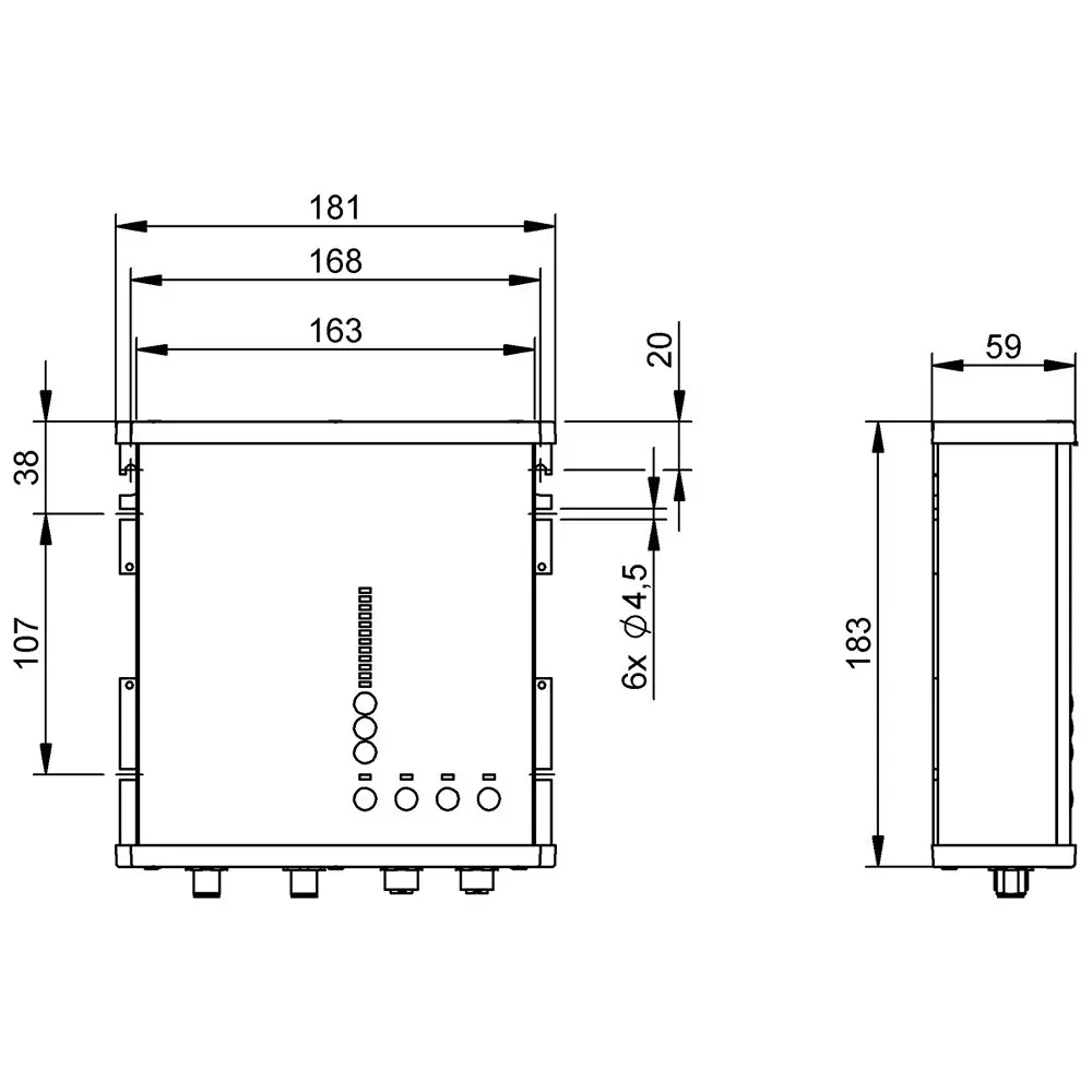 BALLUFF Field Power Supply Flange Mount Aluminium PET 25 A 600 W with IO-Link Interface, BAE012R