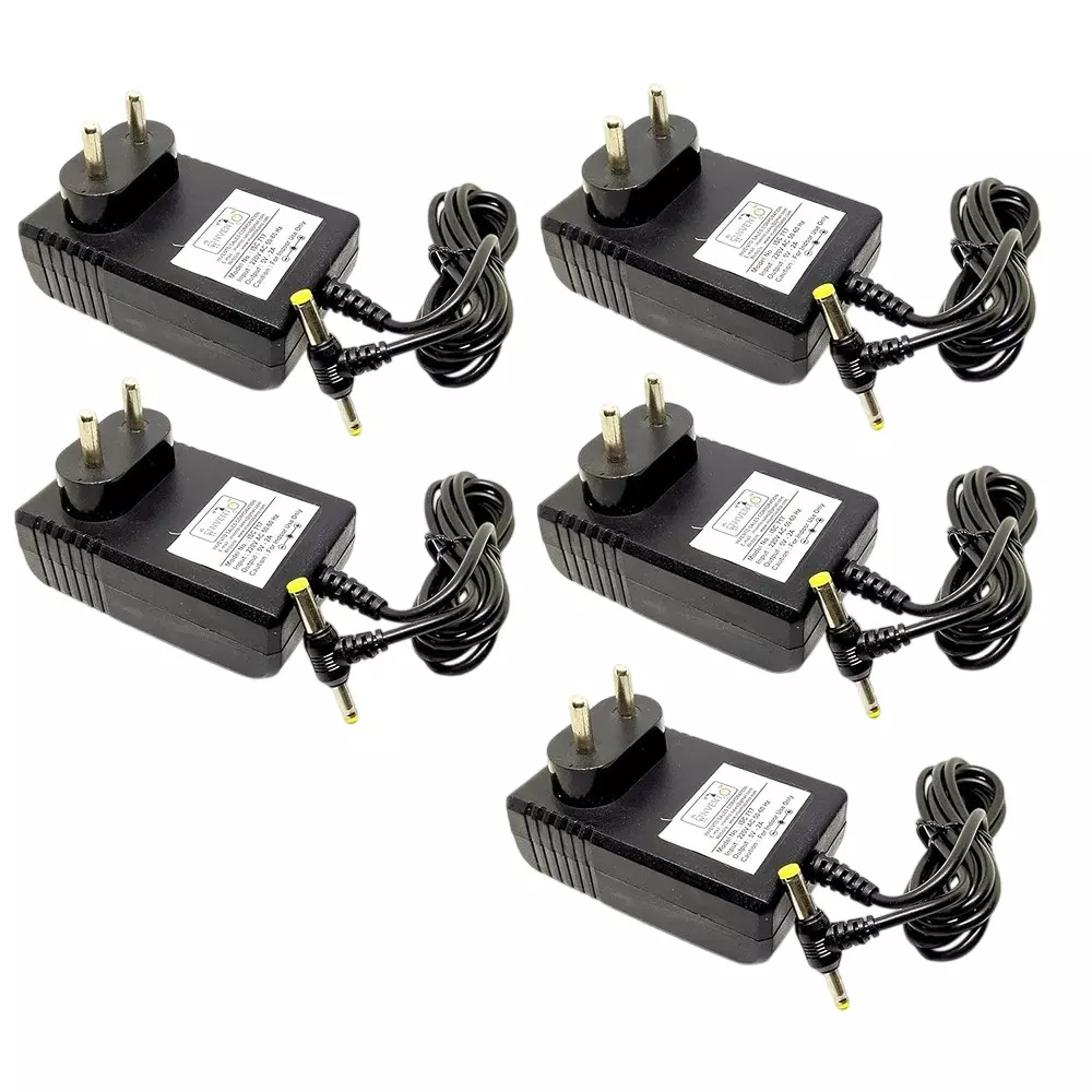 Invento DC Power Supply Adaptor 10 W Power 5 V/2 A Output Voltage/Current with 1 m Cable Length, ISC 717-X3 (Pack of 5 Pcs)