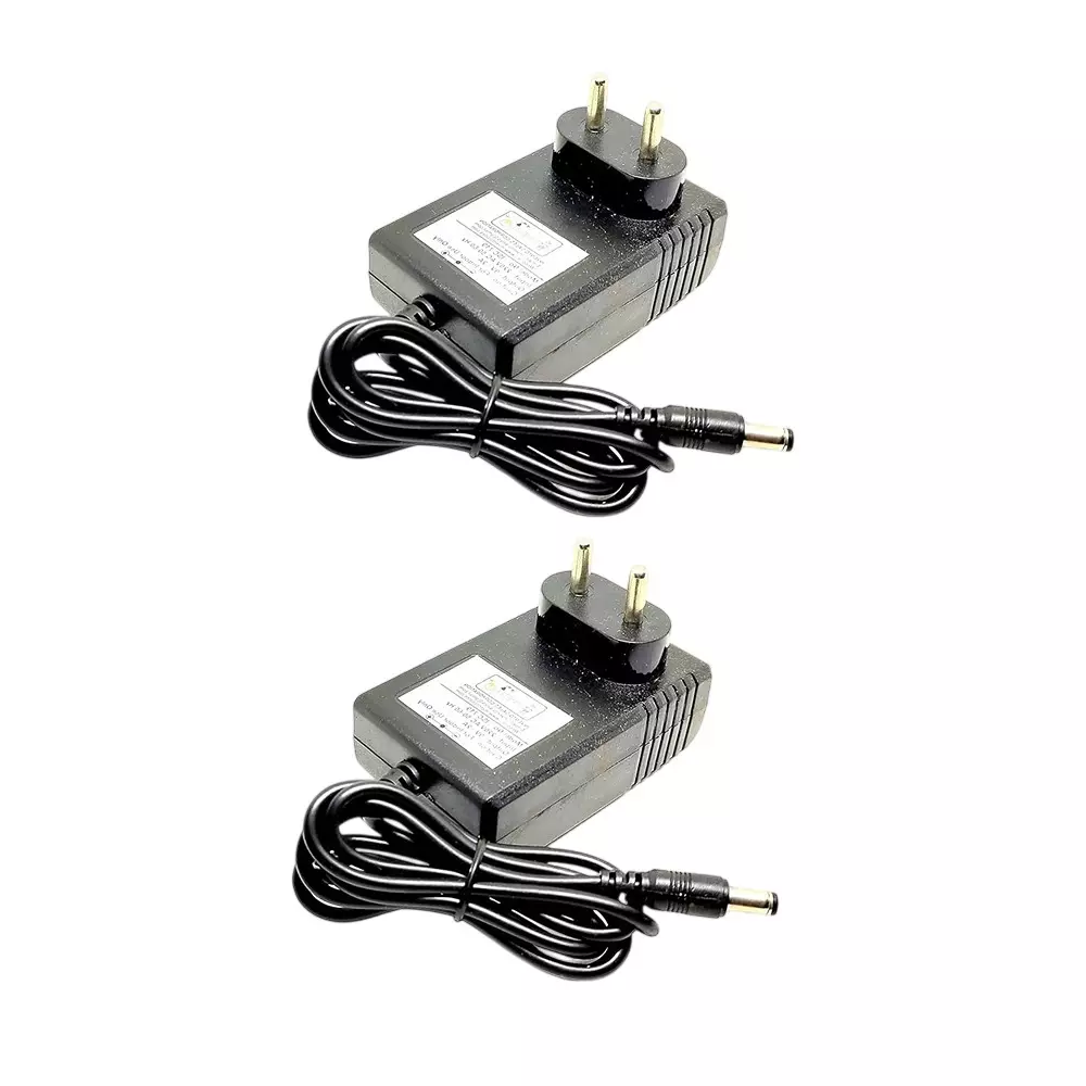 Invento DC Power Supply Adaptor 18 W Power 9 V/2 A Output Voltage/Current with 1 m Cable Length, ISC 719-Y1 (Pack of 2 Pcs)