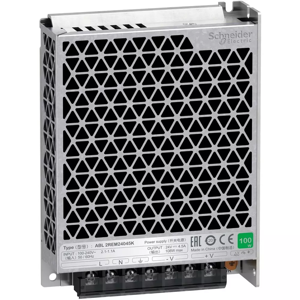 Pro-face Switching Power Supply Single phase 100 to 240ac Input Voltage Tolerance 108 W Output Capacity ABL2REM24045K