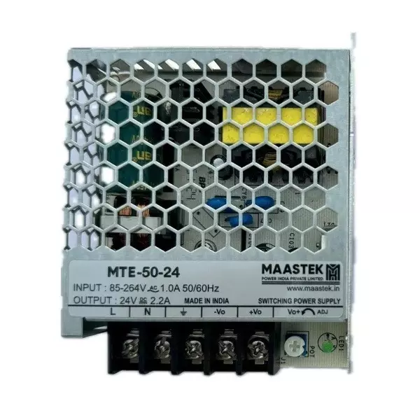 Maastek Single Output Switching Power Supply 52.8 W Rated Power 2.2 A Rated Current, MTE-50-24