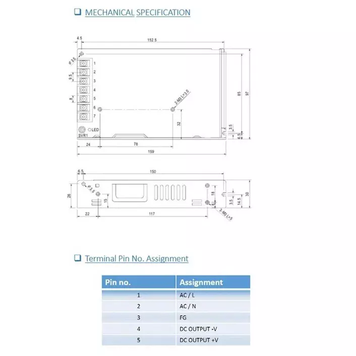 maastek-single-output-switching-power-supply-156-w-rated-power-65-a-rated-current-mte-150-24
