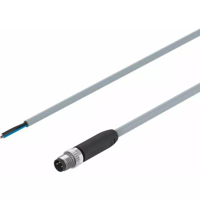 Festo Unterminated to Straight Male M8 Actuator/Sensor Cable, 2.5m, NEBA-LE3-U-2.5-N-M8G3