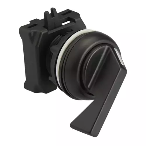 ESBEE Lever Head Selector Actuator 2 Position Non Spring Return Black, EMNCLK1