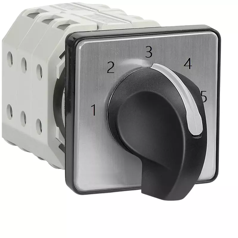 RS PRO Knob Actuator 50x50x97 mm Screw Terminal Knob 1NO 16 Amp 5 Positions, 2657672