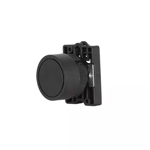 TNI Plastic Push Button Actuator Black Color 22.5 mm Cut Out Diameter and IP65 Rating, AP22-BK