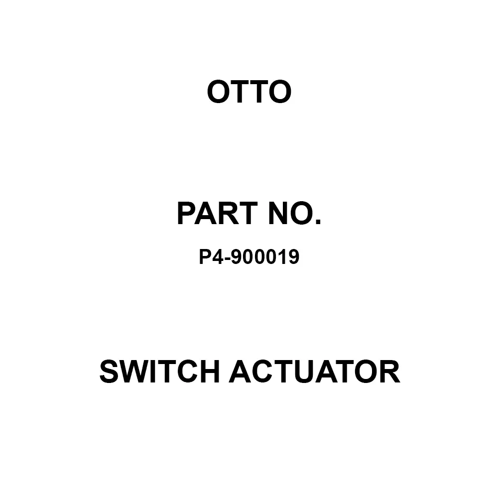 Otto Auxiliary Actuator Switch Actuator Black Color, P4-900019