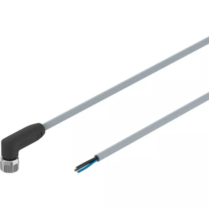 Festo Right Angle Male M8 to Unterminated Actuator/Sensor Cable, 5m, NEBA-M8W3N-U-2.5-N-LE3