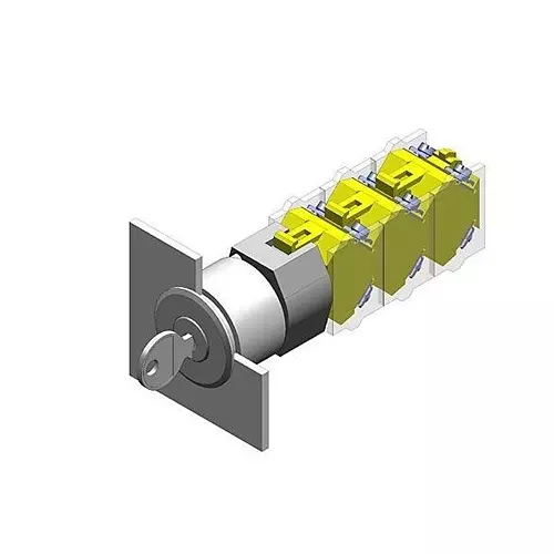 EAO Switch Actuator Black for Keylock Switches, 704.341.9