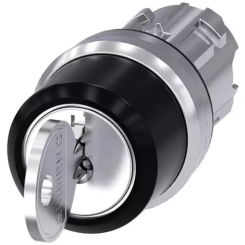 Siemens Switch Actuator for 22 mm 3-Position Keylock Switches, 3SU10504BN210AA0