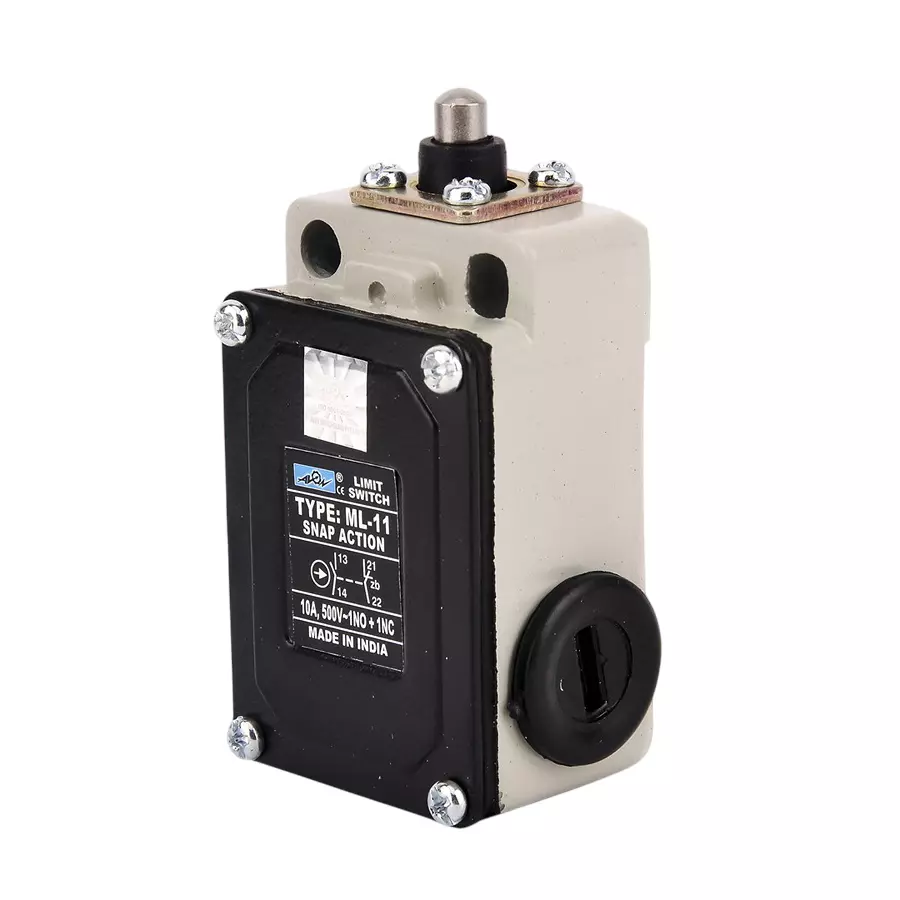 Avon Mini Oil Tight Limit Switch with Push Rod Actuation Snap Action 1 NO + 1 NC, ML-11