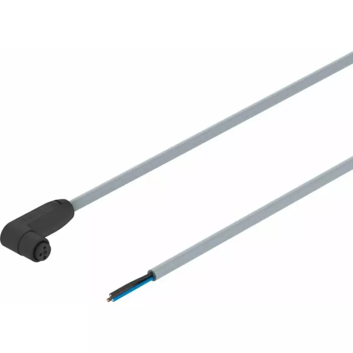 Festo Right Angle Male M8 to Unterminated Actuator/Sensor Cable, 2.5m, NEBA-M8CW3-U-2.5-N-LE3