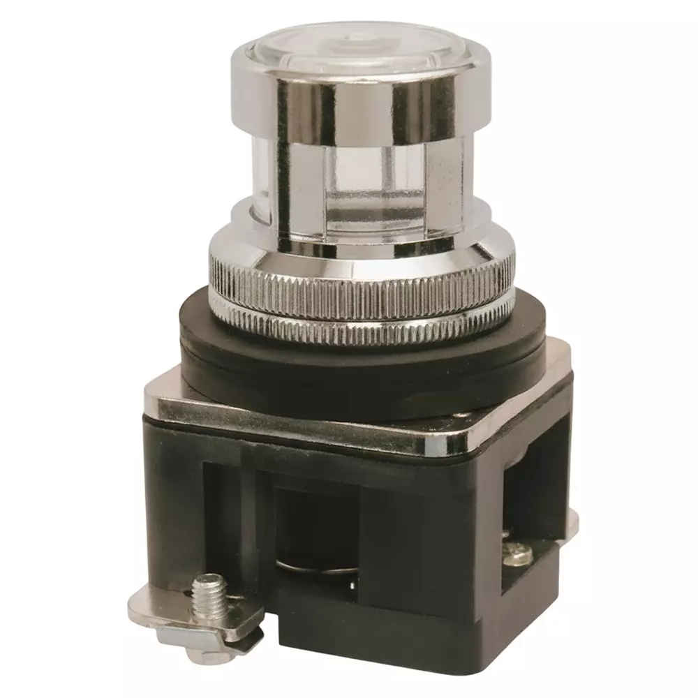 Teknic Illuminated Flush Actuator With Led Bulb MCB15 24 VAC White Bulb Color & Clear Lens, ALF7LB(S)