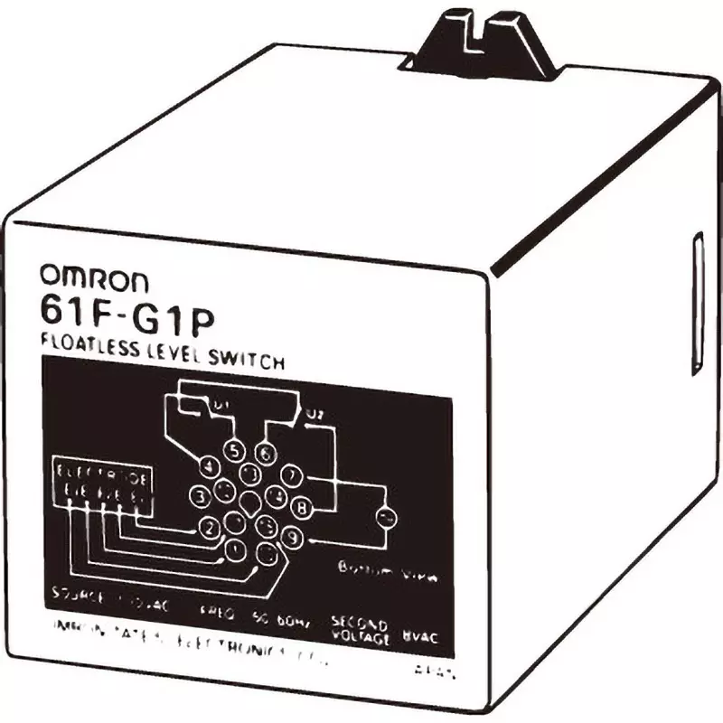 Omron G1 Type Floatless Level Switch AC2000 V/min 50/60 Hz, 61F-G1PH-AC200