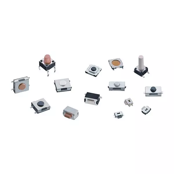 WURTH ELEKTRONIK Tactile Switch, 220Gf, Side, Blk, J-Bend, Boss, 436333045822 (Pack of 10)