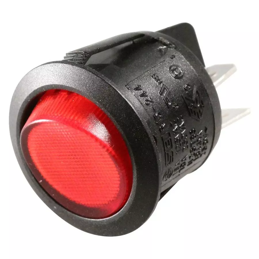 MULTICOMP PRO More Switches SWITCH, ROCKER, DPST, RED ILLUM., R13-244B-02-BR-0A