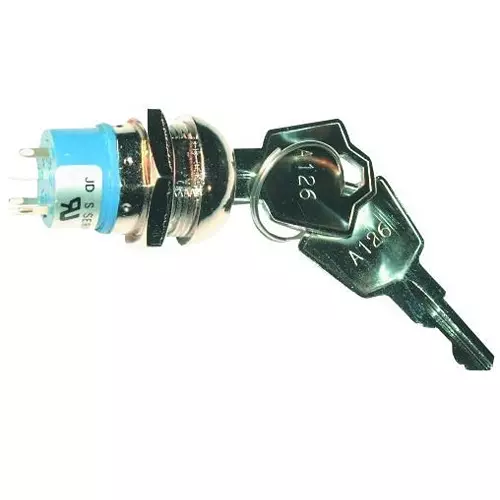 APEM SWITCH, KEY LOCK, DPDT, 4A, 250V, JD7509B