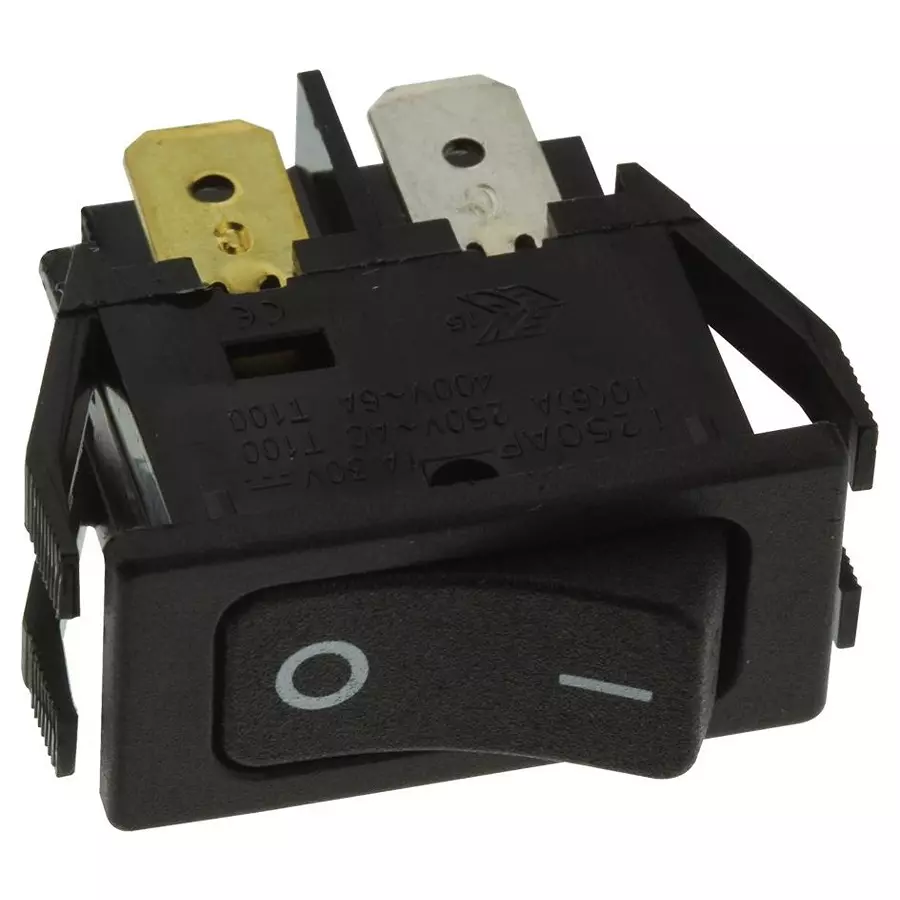 ARCOLECTRIC (BULGIN LIMITED) SWITCH, ROCKER, DPST, 10A, 250VAC, BLACK, C1250APBB-085W
