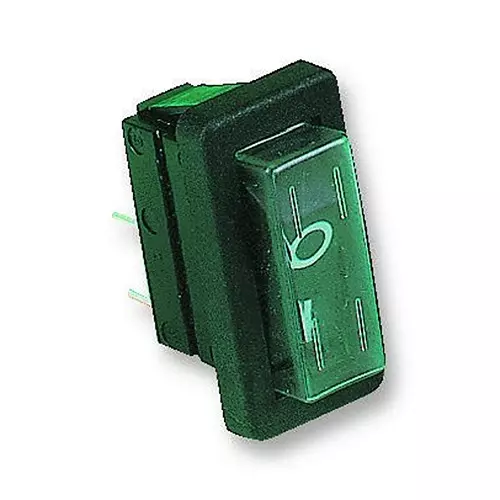 ARCOLECTRIC (BULGIN LIMITED) ROCKER SWITCH, SPST, BLACK, C1300ALGAA