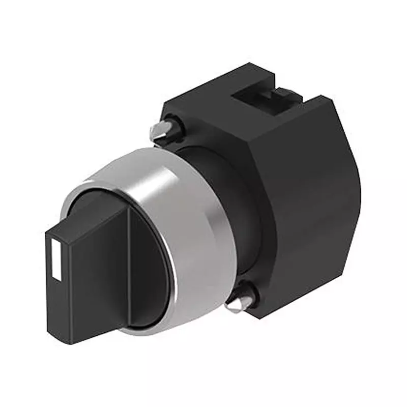 EAO Selector Switch ACtuator, 3Pos, BlACk, 704.405.0