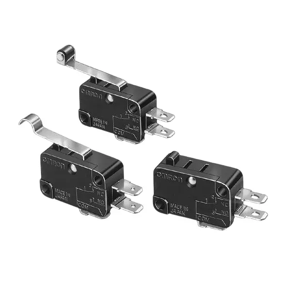 OMRON ELECTRONIC COMPONENTS Chassis Mount Basic Switch SPDT 250 V AC Quick Connect Termination 600 mA, 15 A, V-154-1C25-T