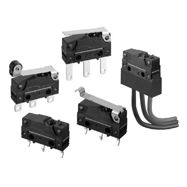 OMRON ELECTRONIC COMPONENTS Chassis Mount Basic Switch SPDT 250 V AC Wire Lead Termination 2 Amp, D2SW-P2L3M