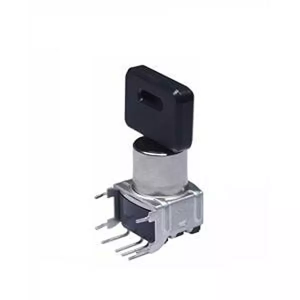 NKK SWITCHES Keylock Switch Non-Illuminated Pin Termination SP3T 3 Position, SK14DG30