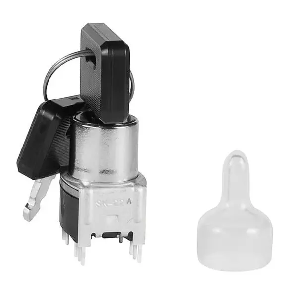 NKK SWITCHES Keylock Switch Non-Illuminated Pin Termination DPDT 2 Position, SK22AG13