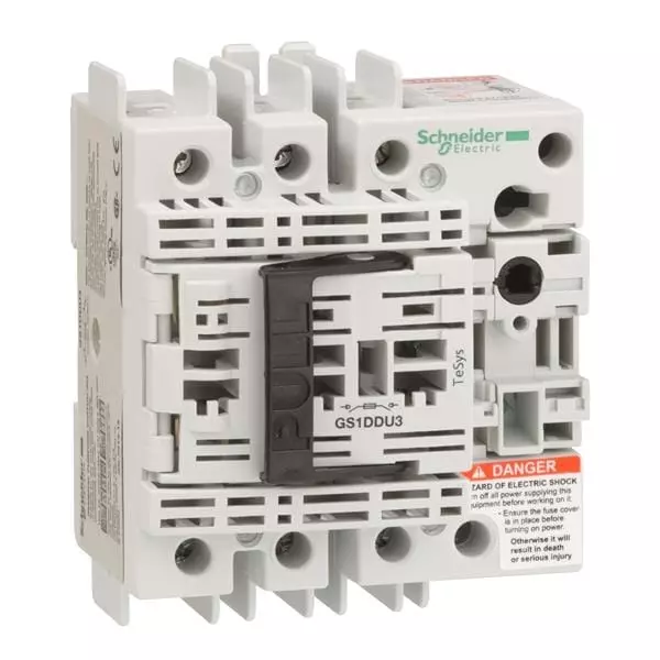 Schneider Electric Switchor Fuse Disconnect Switch Lug Termination 30 Amp 3P3T, GS1DDU3